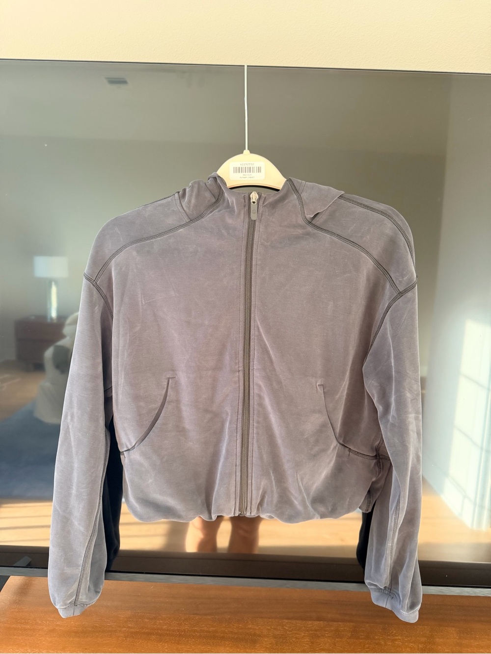 lululemon athletica Vintage Wash Gray Full‑Zip Hoodie Jacket
